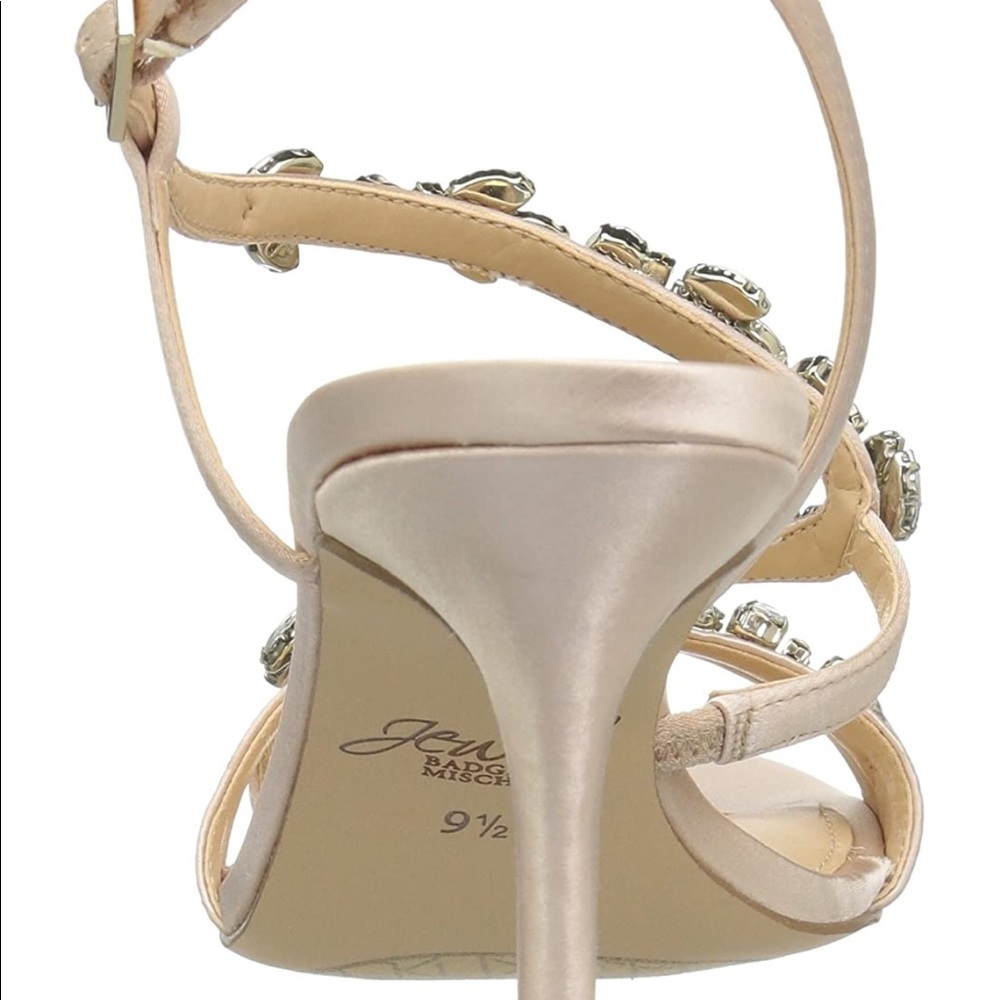 Jewell Badgley Mischka ganet asimetrycal champagne - Picture 3 of 12